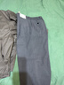 優(yōu)衣庫合作款/男裝女裝打褶寬松窄口長(cháng)褲/休閑褲褲子484662 05 天灰色 M 曬單實(shí)拍圖
