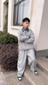 童裝男童套裝春秋裝2026新款運動(dòng)衛衣中大兒童衣服春秋款帥氣潮 灰色 150 曬單實(shí)拍圖