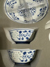富玉景德鎮高顏值青花瓷玲瓏餐具套裝高級感喬遷家用輕奢陶瓷碗碟 萬(wàn)壽蓮套裝（釉下彩） 18頭 曬單實(shí)拍圖