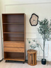 實(shí)木芯多功能書(shū)架落地置物架靠墻書(shū)柜學(xué)生家用小型儲物柜簡(jiǎn)易 【實(shí)木生態(tài)板-雙抽】煙霞色80CM 曬單實(shí)拍圖