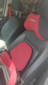 喬氏汽車(chē)車(chē)載座椅靠墊辦公人體工學(xué)腰墊記憶棉護頸枕腰托 套裝 紅色 曬單實(shí)拍圖