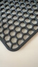 風(fēng)和大海長(cháng)方形硅膠水槽墊廚房水池保護墊鏤空雜物過(guò)濾墊洗碗瀝水防滑膠墊 34.5x34.5x0.9cm深灰色蜂巢孔 曬單實(shí)拍圖
