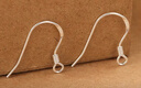 周大生999純銀耳勾diy自制耳環(huán)配件耳針手工材料養耳防過(guò)敏耳鉤銀針耳飾 0.6毫米耳勾一對 曬單實(shí)拍圖
