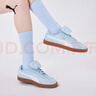 彪馬（PUMA）德訓鞋|復古藍色T頭鞋翻蓋鞋女款新款春休閑鞋CLUB404476 淺藍色-白-06 38 曬單實(shí)拍圖
