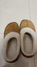 棉拖男棉拖女居家棉拖鞋加絨棉拖鞋男保暖鞋月子鞋女包頭拖女 卡其色 38-39 偏小一碼 曬單實(shí)拍圖
