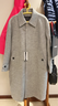 利郎青年商務(wù)男裝【設計師聯(lián)名】毛呢大衣男長(cháng)款內里充絨保暖風(fēng)衣外套 淺灰（1H） 2XL (180) 曬單實(shí)拍圖
