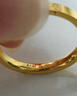 周大生【生日禮物】黃金戒指足金5G極光金時(shí)尚訂婚指環(huán)素圈送女友 10號-1.96g 曬單實(shí)拍圖