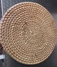 奧美優(yōu)（AOmeiyou）藤編餐墊手工編織秋藤茶杯墊圓形防燙隔熱墊家用茶壺墊20cm 曬單實(shí)拍圖