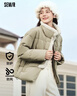 森馬（Semir）森馬羽絨服女新中式仿兔毛領(lǐng)短款保暖外套24冬新款109724113017 曬單實(shí)拍圖