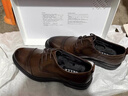 百麗通勤商務(wù)皮鞋男鞋春夏牛皮鞋真皮鞋婚鞋職場(chǎng)正裝鞋 棕色 41 曬單實(shí)拍圖
