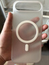 Snowkids適用iPhone Air磁吸手機殼 17超薄磨砂半透明防滑防摔防指紋 全包大孔 軟殼時(shí)尚簡(jiǎn)約保護殼套 透白 曬單實(shí)拍圖