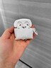 智宙適用于蘋(píng)果airpods pro3硅膠蘋(píng)果耳機殼保護套AirPods4代保護殼創(chuàng  )意三代枕頭高級感軟盒 白色【枕頭+毛球】AirPods Pro3 曬單實(shí)拍圖