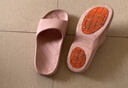 科柔（KENROLL）男女款防滑拖鞋居家浴室厚底寬楦四季涼拖鞋 冰梅粉 37-38(240mm) 曬單實(shí)拍圖