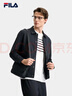 FILA 斐樂(lè )官方男士針織長(cháng)袖外套2026夏新款翻領(lǐng)夾克舒適休閑上衣 傳奇藍-NV XL 180/100A/XL 曬單實(shí)拍圖