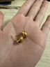 周六福  黃金耳飾女款5D硬金氣質(zhì)金豆豆足金耳釘 定價(jià) 2.02g 曬單實(shí)拍圖