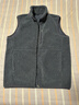 MUJI男式 長(cháng)毛抓絨 背心 男士男款馬甲坎肩馬夾 AB1MXA4A 藏青色 M (170/92A) 曬單實(shí)拍圖