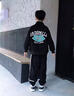 Dudant國際品牌男童秋裝套裝2026新款春秋款運動(dòng)服洋氣時(shí)髦酷帥潮牌 黑色 120 建議110-120 曬單實(shí)拍圖