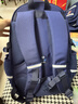 史努比（SNOOPY）小學(xué)生書(shū)包男孩學(xué)院風(fēng)護脊減負1-4-6高年級兒童初中生雙肩背包 藍 曬單實(shí)拍圖