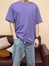 安踏短袖t恤男2026春季新款圓領(lǐng)棉質(zhì)潮流百搭體恤寬松休閑運動(dòng)上衣男 【親膚棉感-小logo款】晶石紫 XL /180 【官方正品-假一罰十】 曬單實(shí)拍圖