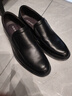 奧康（Aokang）男士休閑商務(wù)牛皮舒適套腳一腳蹬皮鞋男黑色41碼 曬單實(shí)拍圖