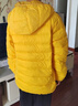 鴨鴨（YAYA）兒童羽絨服輕薄男女童裝秋冬男童小童中大童輕便冬裝外套D 黃色 110 曬單實(shí)拍圖