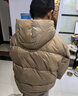 小象漢姆童裝男童中大童羽絨服紅色新年冬裝兒童三防銀離子蓄熱保暖面包服 卡其 150 cm 曬單實(shí)拍圖