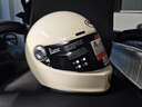 AVA王朝摩托車(chē)頭盔復古四季男女全盔國潮玻璃鋼機車(chē)碳纖維巡航冬季 人氣款-象牙白-【拍1發(fā)4】 大-L碼【適合頭圍58-59cm】 曬單實(shí)拍圖