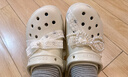 卡駱馳（CROCS）經(jīng)典珍珠蕾絲云朵洞洞鞋時(shí)尚百搭|211540 亞麻色-0HZ 36 /37(230mm) 曬單實(shí)拍圖