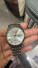 冠琴（GUANQIN）男士手表瑞士品質(zhì)耐磨防水夜光全自動(dòng)機械表雙日歷手表男機械表 全自動(dòng)機械款-間金白面 曬單實(shí)拍圖