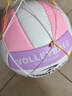 德?tīng)柣蒈浭?號排球中考標準初中學(xué)生訓練專(zhuān)用少年男女沙灘比賽球 5號 【升級防爆工藝】-粉紫+贈品 曬單實(shí)拍圖