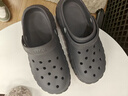 QYCKABY醫用手術(shù)室拖鞋男款夏季外穿洞洞鞋26新款防臭防滑足弓支撐不累腳 藍灰【輪胎防滑底紋】 42-43 適合43-44（內長(cháng)265MM） 曬單實(shí)拍圖