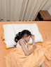 半弦月枕頭枕芯成人高枕睡眠頸椎病深度睡眠專(zhuān)用頸椎枕一對護頸枕低枕 【全棉分區】 A類(lèi) 單只 護頸中枕9cm 機洗不變形-換洗更輕松 曬單實(shí)拍圖