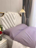 MIDO HOUSE銘都60支純棉酒店隔臟睡袋旅行床單被罩便攜旅睡寶 薄紗紫210*210 曬單實(shí)拍圖