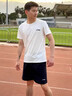 李寧運動(dòng)套裝男夏季速干透氣休閑短袖短褲兩件套寬松男女士健身青少年 純凈白套裝（冰絲速干-透氣涼感） M(170)適用于110-130斤 曬單實(shí)拍圖