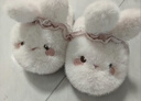 邦帛世兒童拖鞋棉鞋冬季包跟家居鞋男女寶加絨室內保暖軟底毛絨可愛(ài)卡通 兒童包跟棉鞋-粉白小兔 26 26/27碼(鞋內長(cháng)16CM適合腳長(cháng)15CM) 曬單實(shí)拍圖