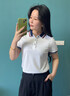 NAOTIEA納奧蒂爾小帆船翻領(lǐng)短袖POLO衫女2026夏季新款休閑上衣保羅T恤衫 白色 M ( 建議90-100斤） 曬單實(shí)拍圖