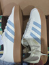 adidas「T頭鞋」VL COURT 2.0復古休閑板鞋德訓鞋阿迪達斯輕運動(dòng)   漢玉白/藍色/金色 (推薦女生買(mǎi)小半碼)   38 曬單實(shí)拍圖