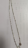 老銀匠銀項鏈無(wú)吊墜s925銀項鏈女素鏈簡(jiǎn)約裸鏈簡(jiǎn)約女士百搭時(shí)尚銀鎖骨鏈 曬單實(shí)拍圖