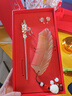 妖嬈貓發(fā)簪頭飾女高端2026新款古風(fēng)簪子牛角梳禮盒女生生日禮物女士實(shí)用 曬單實(shí)拍圖