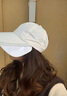 Charm Kendo防曬帽子女夏季棒球帽防紫外線(xiàn)大帽檐遮臉鴨舌帽扎馬尾太陽(yáng)帽 米色 曬單實(shí)拍圖
