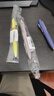 uni三菱UMN-SF-38小濃芯升級版按動(dòng)中性筆 0.38mm辦公學(xué)生考試用簽字筆 黃色桿 曬單實(shí)拍圖