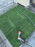 康邁斯仿真草皮人工人造草坪地毯假草皮戶(hù)外假草坪雨棚消音墊黑底1*2 曬單實(shí)拍圖