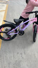 鳳凰（Phoenix）兒童自行車(chē)變速山地車(chē)學(xué)生6-8-10-12-15歲男女童車(chē)小孩腳踏單車(chē) 【鋼架/變速】一體輪紫粉 22寸【145-165cm】 曬單實(shí)拍圖