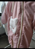 班喜迪嬰兒衣服冬裝嬰幼兒連體衣加絨寶寶哈衣爬服夾棉公主外出服秋冬季 粉色 90cm 曬單實(shí)拍圖