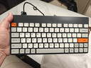 B.O.W航世 K620U有線(xiàn)鍵盤(pán) 辦公鍵盤(pán) 超薄便攜鍵盤(pán) 79鍵 臺式筆記本巧克力按鍵小鍵盤(pán) 橙灰黑 曬單實(shí)拍圖