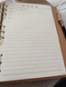 嘉然恒 大號會(huì )議記錄本加厚筆記本子可拆卸活頁(yè)本記事本辦公文具16K工作筆記本商務(wù)皮面本子-16K黑色 曬單實(shí)拍圖