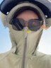 蕉下帆UPF50+防曬衣女夏季2025新款防紫外線(xiàn)薄款冰絲大碼防曬服騎車(chē)外套 灰綠(升級鏡片款) L 曬單實(shí)拍圖