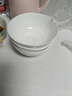 陶相惠陶瓷面碗家用釉下彩7英寸泡面碗湯碗純白拉面碗4個(gè)裝大號骨瓷面碗 曬單實(shí)拍圖