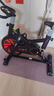 汗馬 【智能游戲APP】動(dòng)感單車(chē)家用運動(dòng)器材健身車(chē)室內腳踏自行車(chē) 頂配APP+物磁雙阻+彈簧減震黑 曬單實(shí)拍圖