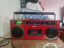 金業(yè)雙聲道復古磁帶機錄音機老式80年代收音機收錄機小型藍牙U盤(pán)多功能播放機 雙聲道紅色+4節充電鋰電池 曬單實(shí)拍圖